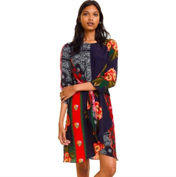 NWT🔥$160 Gorgeous🤩Designer Desigual "Day Dress" from Spain - Picture 2 of 13